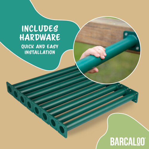 Barcaloo Schommelsysteem Hardware 12 Pack Buiten Monkey Bars - 16.5 inch Groene Coating 2