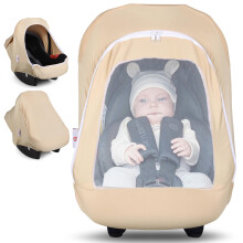Metplus 2-in-1 luifel voor baby-autostoeltje Multi-gebruik Privacy zonnescherm Bescherm de veiligheid van baby met stijl Hoezen voor baby-autosto