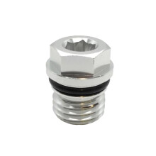 REPLACEMENTKITS.COM Opgraderet aluminiumsmotorolieaftapningsprop m/O-ring kompatibel med EZ GO golfvogne 2008-Up TXT & RXV til nogle Kawasaki-mot