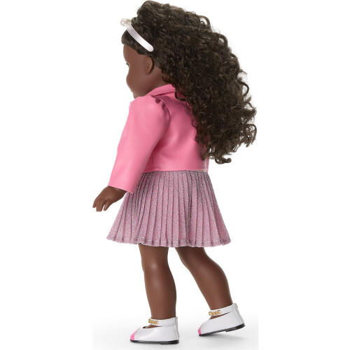 American Girl Truly Me Boneca de 18 polegadas Traje Chic de Celebridade com Casaco, Top, Saia e Sapatos 2