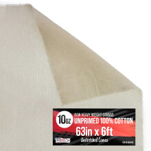 U.S. Art Supply Tela Non Trattata 10 Once 63" Larga x 2 Yarde (6 Piedi) Lunga