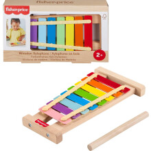 Fisher-Price Wood Smbrnslegetj Xylofon Trmusikinstrument til udviklingsmssig leg Frskolebrn i alderen 2+ r