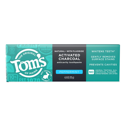 Tom's of Maine Natural Toothpaste  Charcoal  4.0 oz.