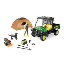 John Deere Big Farm Outdoor Adventure Toy Playset - Schaal 1:16 - Inclusief Gator RSX 860i kampeeraccessoires en twee speelgoedfiguren - John Dee