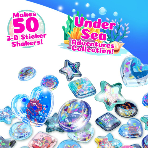 ILY 3D Sticker Maker Navulpakket - Onderwateravontuur | DIY Knutselset voor Kinderen 6+ 2