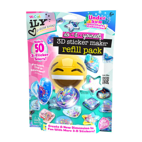 ILY 3D Sticker Maker Navulpakket - Onderwateravontuur | DIY Knutselset voor Kinderen 6+