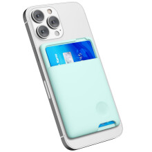 oakxco Phone Wallet Stick On Secure Phone Card Holder Silicone Adhesive Pocket Sleeve ID Credit Card Slim Thin Card Case for Men Women Cute C