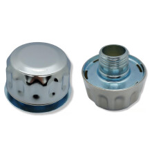 Hydraulisk tankudluftningshtte til olie- og brndstofbeholder - metalpfyldningsventilhtte (med flange BSP 1 i gevind 304 (18/10) rustfrit stl