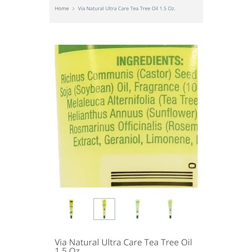 Via Natural 100 % natrliches Teebauml, 1,5 Fl Oz (1er-Pack) 1