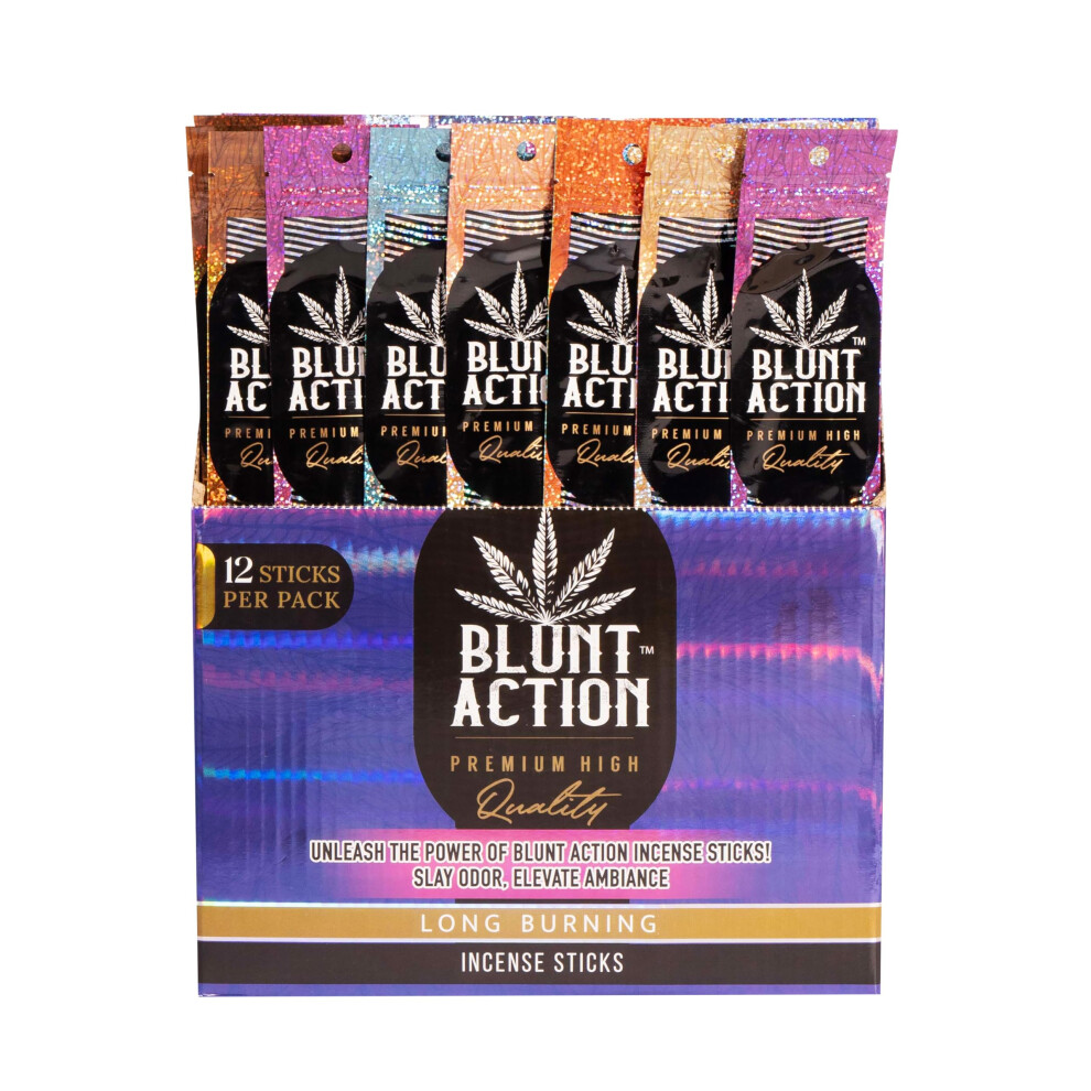 Tulasi Blunt Action Incense Sticks  12 Packs  144Pc  Long Lasting Fragrance  Natural Essential Oils Hand Rolled Incense Sticks for Aromatherapy-image-OPC-PHWVDWQ-NEW