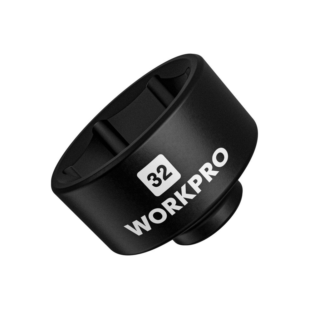 WORKPRO 32mm Oil Filter Socket Wrench Oil Filter Removal Tool Oil Filter Change Set Ideal for Some Ecotec TDI VW Audi BMW Polaris GM Vo