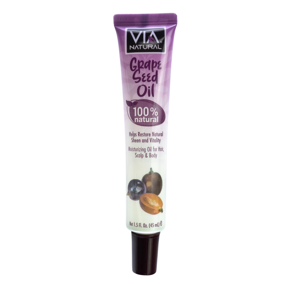 Via Natural 100% Natural Grape Seed Oil 1.5 Fl Oz (Pack Of 1)