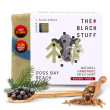 The Black Stuff All Natural Bar Soap fr Mnner, handgefertigte Kaltverfahrenseifen mit Bio-Zutaten und therischen len Herrenseife fr den tglic