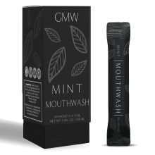Collezione GMW Pacchetti per collutori di dimensioni da viaggio - singoli mini pacchetti di collutori per respiro fresco - articoli da toeletta da vi