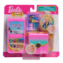 Barbie Trend Valot ja δδnet -puhelinsetti 4-osainen vuorovaikutteinen lelupuhelin lelukukkaro Pue ja teeskentele Play Lasten lelut 3-vuotiaille Just
