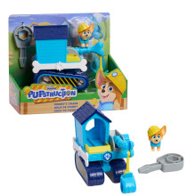 Just Play Disney Junior Pupstruction Phinnys Kraan 3-Delige Figuren en Voertuig Set, Blauw, Hond, Speelgoed voor Kinderen 3+