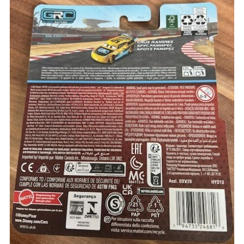 Mattel Mattel Cruz Ramirez HYD13 | Carros Disney GRC | Veculos fundidos 1:55 2