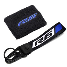 ZYAKOMO Kompatibel med R6 YZFR6 YZF R6 R6S 1999-2021 2022 2023 2024 2025 Motorcykel Forbremsev?ske Reservoir Sok Cover Oil Cup Sok & n?glering n?