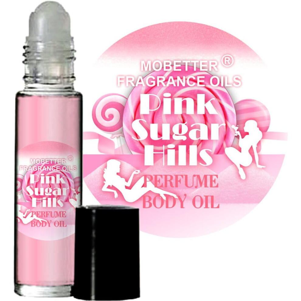 Mobetter Fragrance O Mobetter Fragrance Oils Pink Sugar Hills Women Perfume Body Oil Notes Of Raspberry Cotton Candy And Vanilla Creating A Floral And Fruity Scen