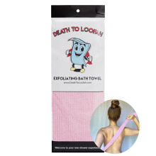 Death To Loofah: Zluszczajacy recznik pod prysznic - szorowarka do ciala w stylu japonskim Szorowarka do plecw i sciereczka do mycia twarzy w jednym