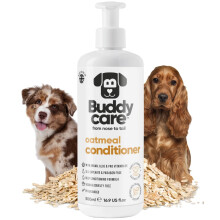 Buddycare Oatmeal Dog Conditioner (16,90 oz) vyroben s Aloe Vera arganovm olejem a provitamnem B5 pro rozcesn zplstnatel srsti a zmrnen citli