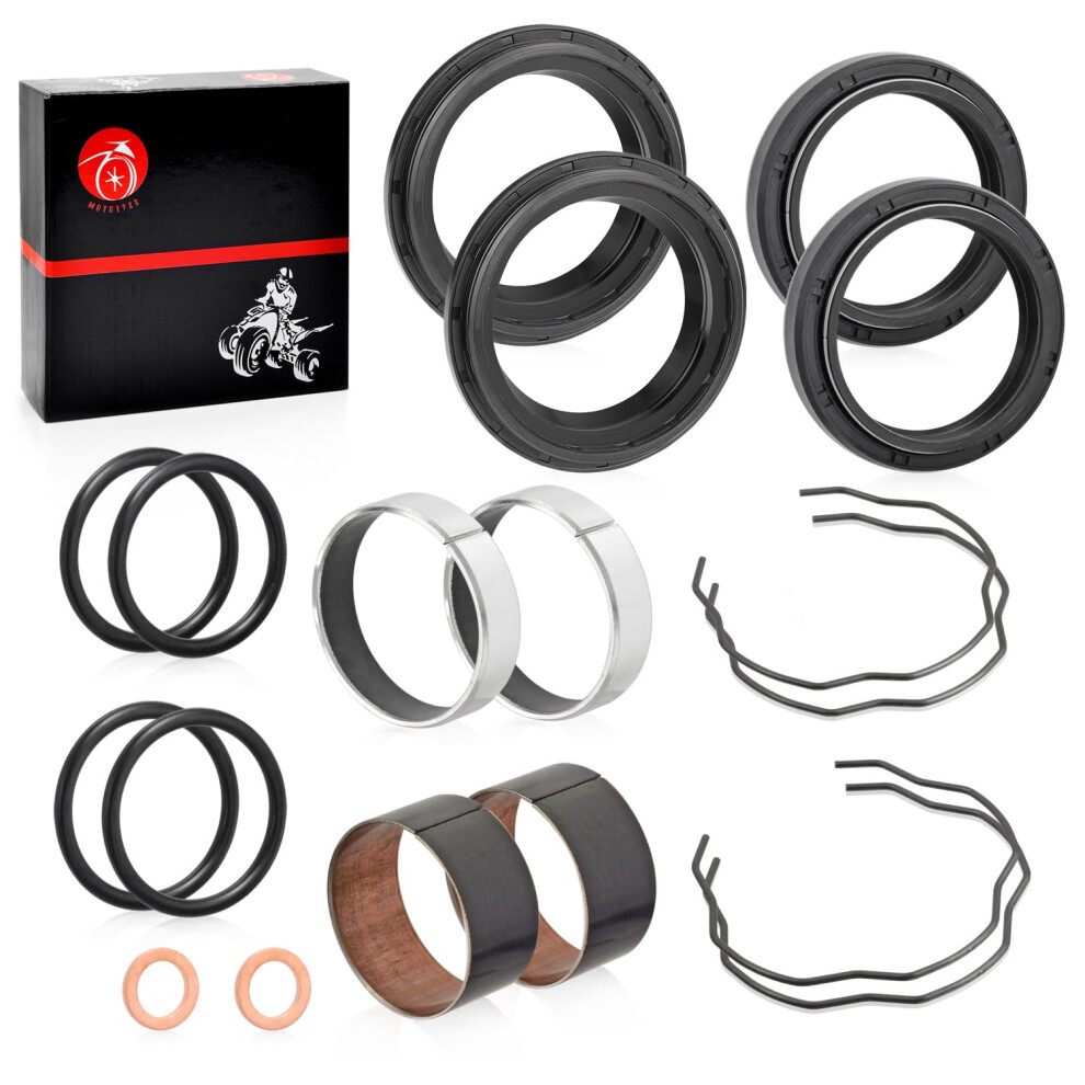 Fork Bushing Dust Oil Seals Kit For Kawasaki Ninja 650 Er650 En650 Ex650 Klr650 Ej800 746626480283