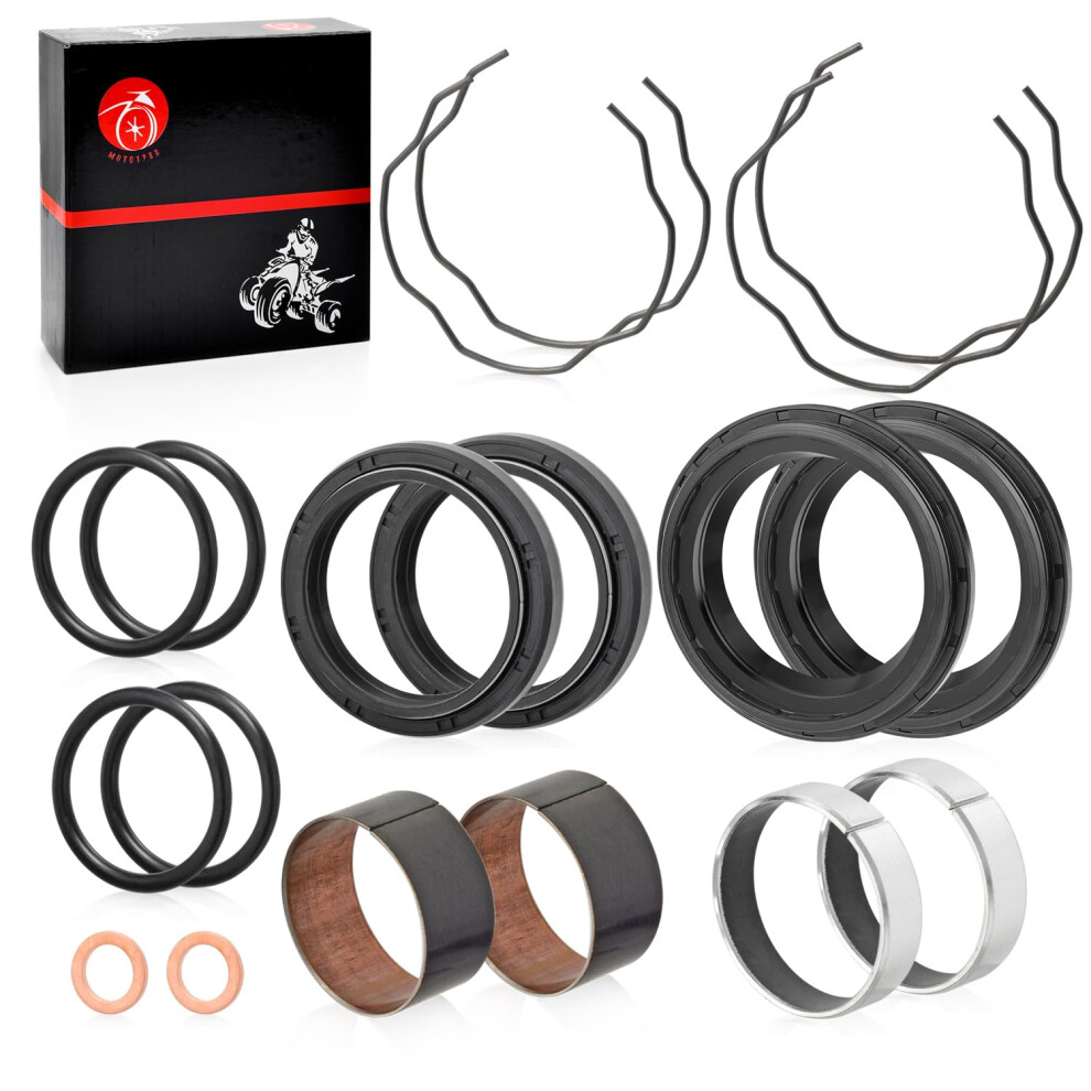 Fork Bushing Dust Oil Seals Kit For Yamaha V-Star 650 950 1100 1300 Xvs650 Xvs950 Xvs1100 Xvs1300 Mt07 Fz07 Xsr 700 746626480276