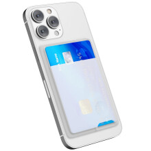 oakxco Phone Wallet Stick On Sikker Telefon Kortholder Silikone Kl?bende Lomme Sleeve ID Kreditkort Slankt Tyndt Kortetui til M?nd Kvinder S?d Ko