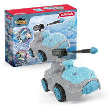 Schleich Eldrador Wezens - 18 cm IJs Crashmobiel met Mini Wezens Speelset - Trek-Back Actie, Schiet Speelauto voor Kinderen
