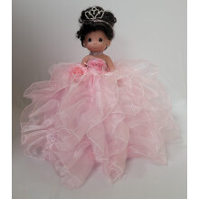 KINNEX COLLECTIONS SINCE 1997 17"" Precious Moment Quinceanera Vinylpuppe mit Rschenkleid (Quince Anos) ARC8421-3R (Rosa)
