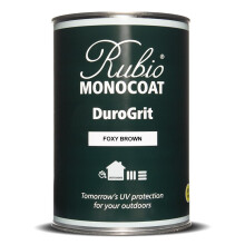Rubio Monocoat DuroGrit Outdoor Wood Oil Stain & Sealer 150 ft - Foxy Brown | 1 Layer UV Protection for Deck Fence & Furniture | 1 L