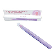 VICTORY NAIL 1 STK Keramisk negleb?nd On/Off Oil Pusher Cuticle Pusher (Lys lilla)