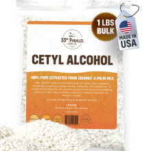 Cetylalcohol (1 lbs / 16 oz) 100% puur gewonnen uit kokos- en palmolie. Premiumkorrels Cetylalcohol voor het maken van lotions Crmes Scrubs Sham