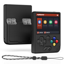 Miyoo Mini Plus-Zubehr, weich, rutschfest, stofest, mageschneiderte Schutzhlle fr Miyoo Mini Plus mit Trageband, gebrochenes Wei