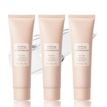 Gel esfoliante purificante para rosto e corpo Gel esfoliante de limpeza profunda Esfoliante facial hidratante para todos os tipos de pele (3 unid