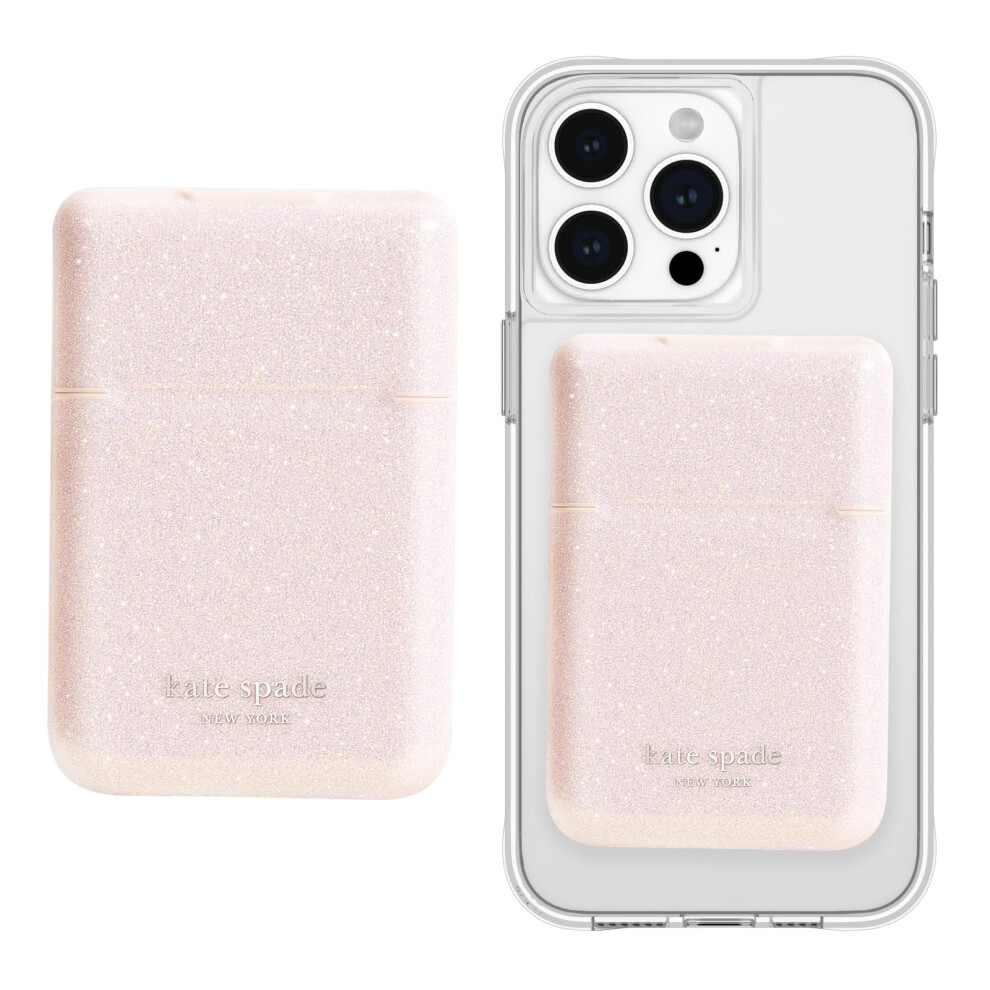 Photos - Wallet Kate Spade new york Magnetic Flip Phone /Card Holder That Sparkle Pink Pink KS053962 