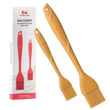 K?kken Mama WaltzGrip Platinum Silikone ristede wienerbr?dsb?rste: S?t med 2 varmebestandige b?rster Redskaber til madlavning Bagning Grillning G