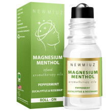 Emicrania di mentolo di magnesio Roll su stick - Naturale Agizione veloce e raffreddamento Relief di menta piperita Eucalipto Oli essenziali per arom