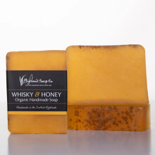 La Highland Soap Company fatta a mano fatta Whisky e miele di glicerina olio vegetale scozzese e miele (confezione da 2)