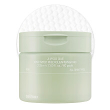 celimax One Step Mildes Reinigungspad (60 Pads) | Einfache, einstufige Make-up-Entferner-Reinigungs-Wasserpads, groe Gesichtswasch-Reiniger, feuchti