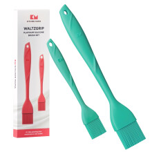 K?kken Mama WaltzGrip Platinum Silikone ristede wienerbr?dsb?rste: S?t med 2 varmebestandige b?rster Redskaber til madlavning Bagning Grillning G
