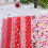 7pcs 50*50cm Cotton Fabric DIY Assorted Squares Pre Cut Bedding Kit Quarters Bundle (Red) 12