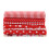 7pcs 50*50cm Cotton Fabric DIY Assorted Squares Pre Cut Bedding Kit Quarters Bundle (Red) 14