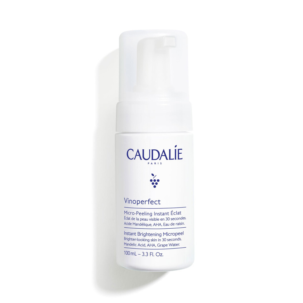 Caudalie Vinoperfect Instant Brightening Micropeel Foam Cleanser with Mandelic Acid - 100 mL