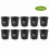 10pcs/Set Durable Safe Plastic Hydroponic Basket Cup for Garden Balcony Planting(Black) 3