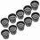 10pcs/Set Durable Safe Plastic Hydroponic Basket Cup for Garden Balcony Planting(Black) 12