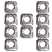 Rivestimenti per bruciatori a gas usa e getta (10 pacchetti) coperture per bruciatore a gas in alluminio a gas a gas - coperture per piano cottura a