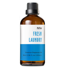 Aceite de Fragancia de Ropa Limpia 3.38 OZ/100ML, MitFlor Aceite Aromatizado, para Jabón y Velas