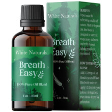 White Naturals Breathe Easy Essentiële Olie Mix - Verfrissende Aromatherapie Olie voor Duidelijk Ademen