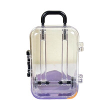 OVERTOYOU Mini Kufřík, Plastový Mini Kufřík pro Panenky, Doplňky